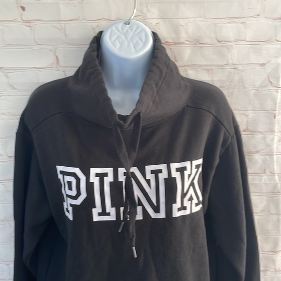 PINK Victoria’s Secret black sweatshirt size XS - Picture 2 of 6